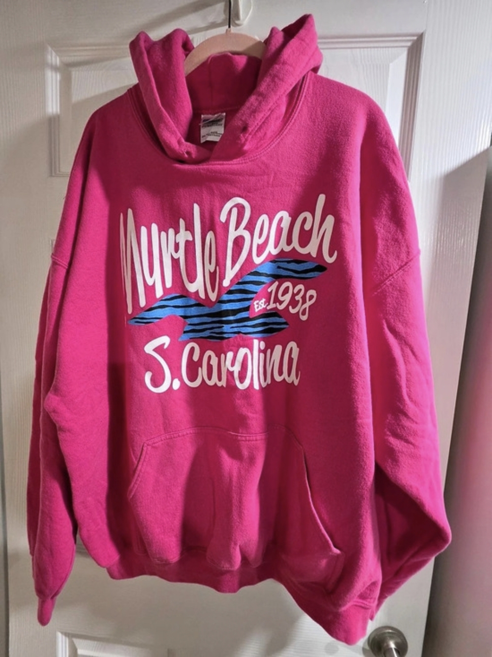 Gildan Heavy Blend Hooded Sweatshirt Myrtle Beach Pink 2XL